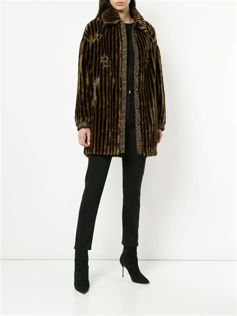 fake fendi fur coat|Fendi women' s trench coats.